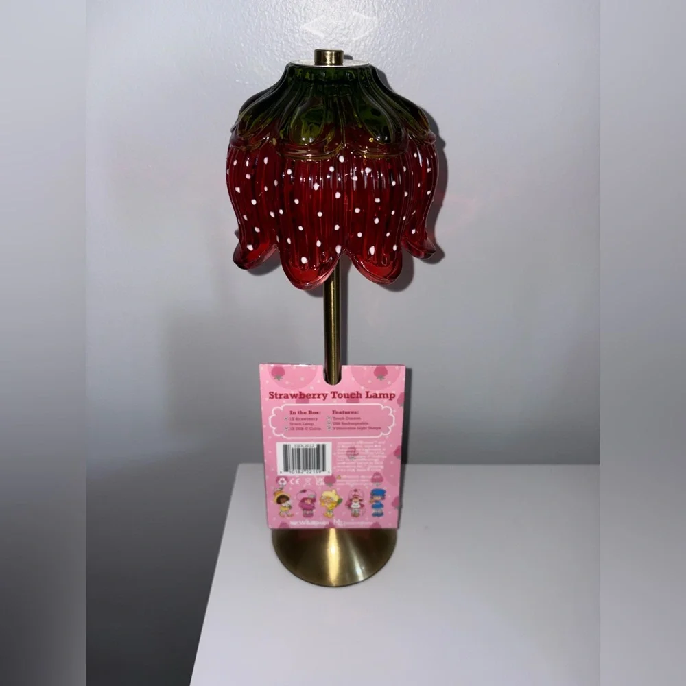 Strawberry Shortcake Touch Lamp USB Rechargeable Glass Dimmable Light VIRAL NEW